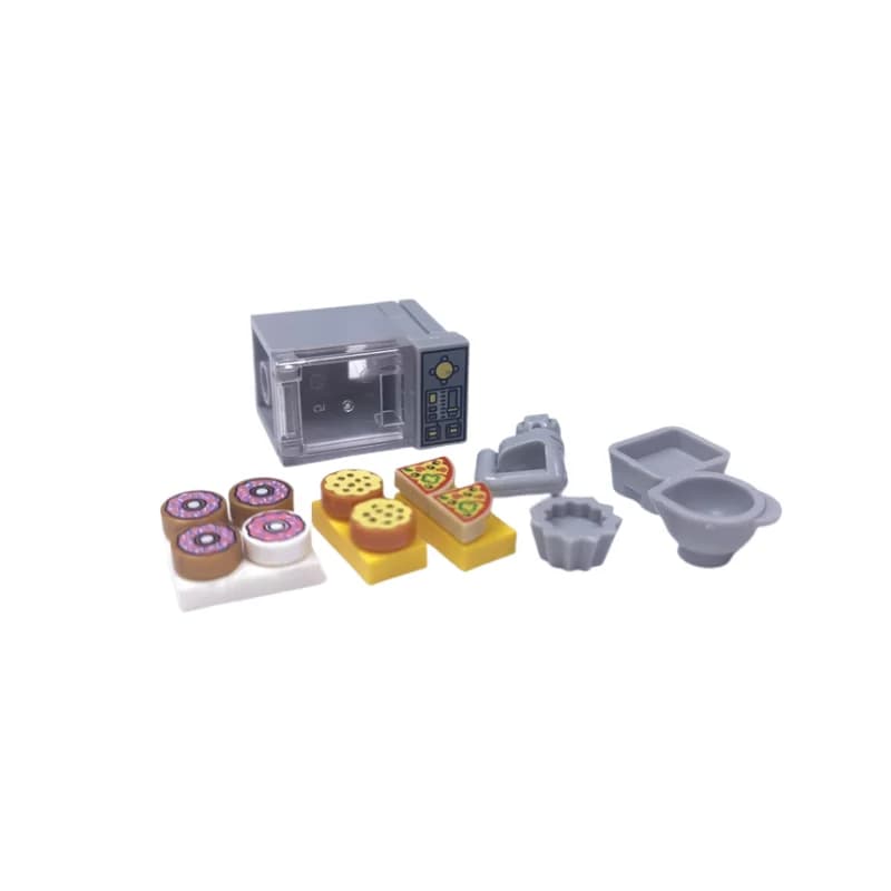 MOC – blocs de construction de boulangerie, briques de four, ville, pain, Dessert, blocs alimentaire