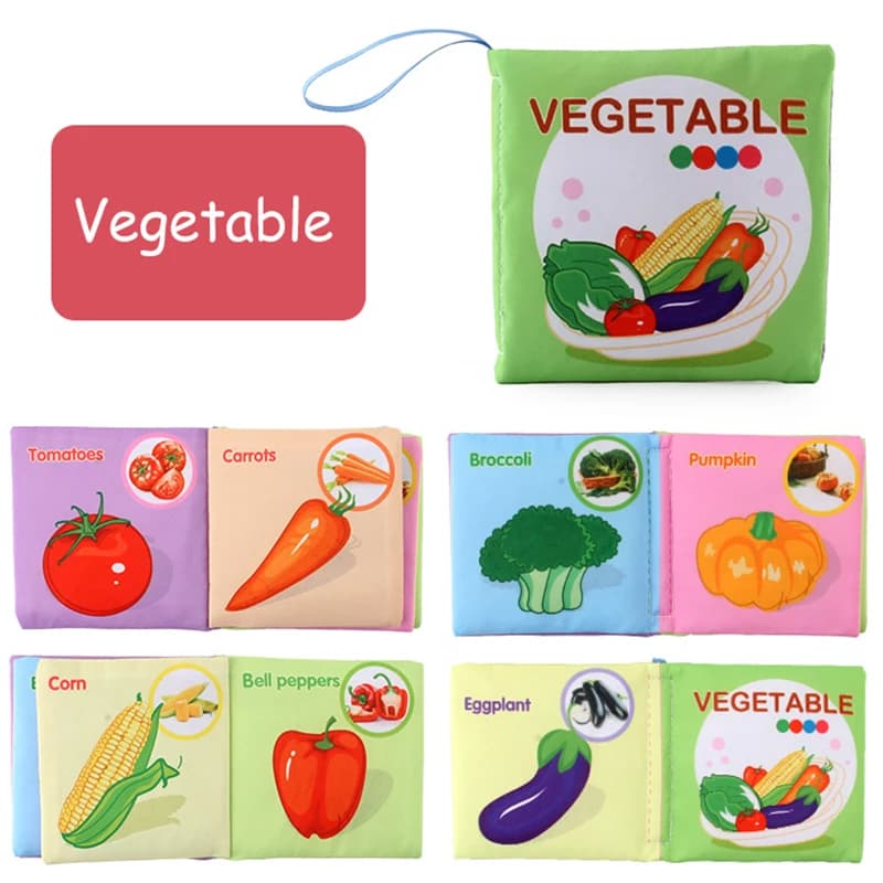 Livre en tissu doux pour nouveau-nés de 0 à 12 mois, livre 3D, famille d'animaux, jouets éducatifs c