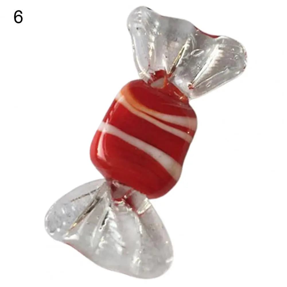 Bonbons en verre réutilisables réalistes, divers bonbons de bureau attrayants, Mini décor de bonbons
