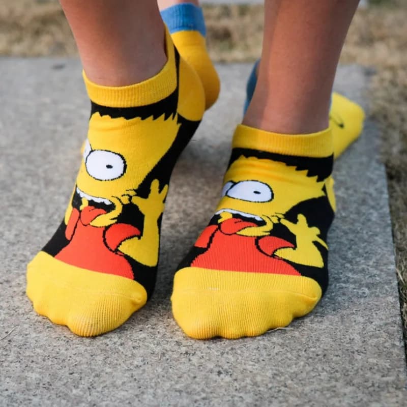 The Simpsons Homer Bart Lisa Anime Merchandise Chaussettes mignonnes de dessin animé pour garçons et