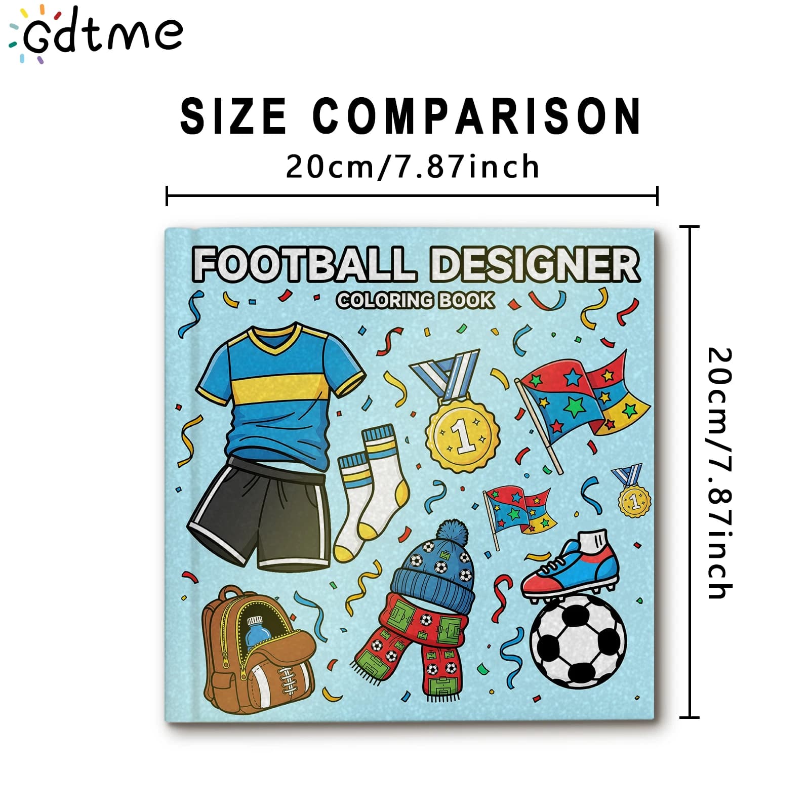    FOOTBALL DESIGNER Livre de coloriage pour la relaxation |   24 pages de dessins colorés et joyeu