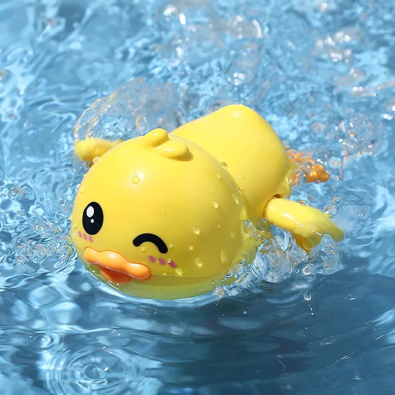 Jouet de bain pour bébé canard de dessin animé à remonter