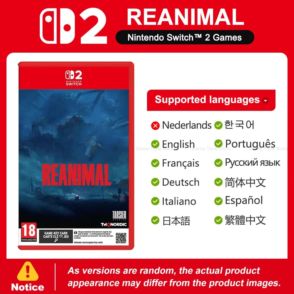REANIMAL Nintendo Switch 2 Jeux Offres Spéciales 100% Nouveaux Jeux Physiques Nintendo Prise en Char