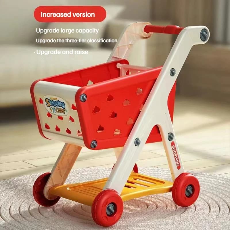 Chariot de courses jouet bébé petit chariot enfants jouer maison fruits coupe musique cuisine superm