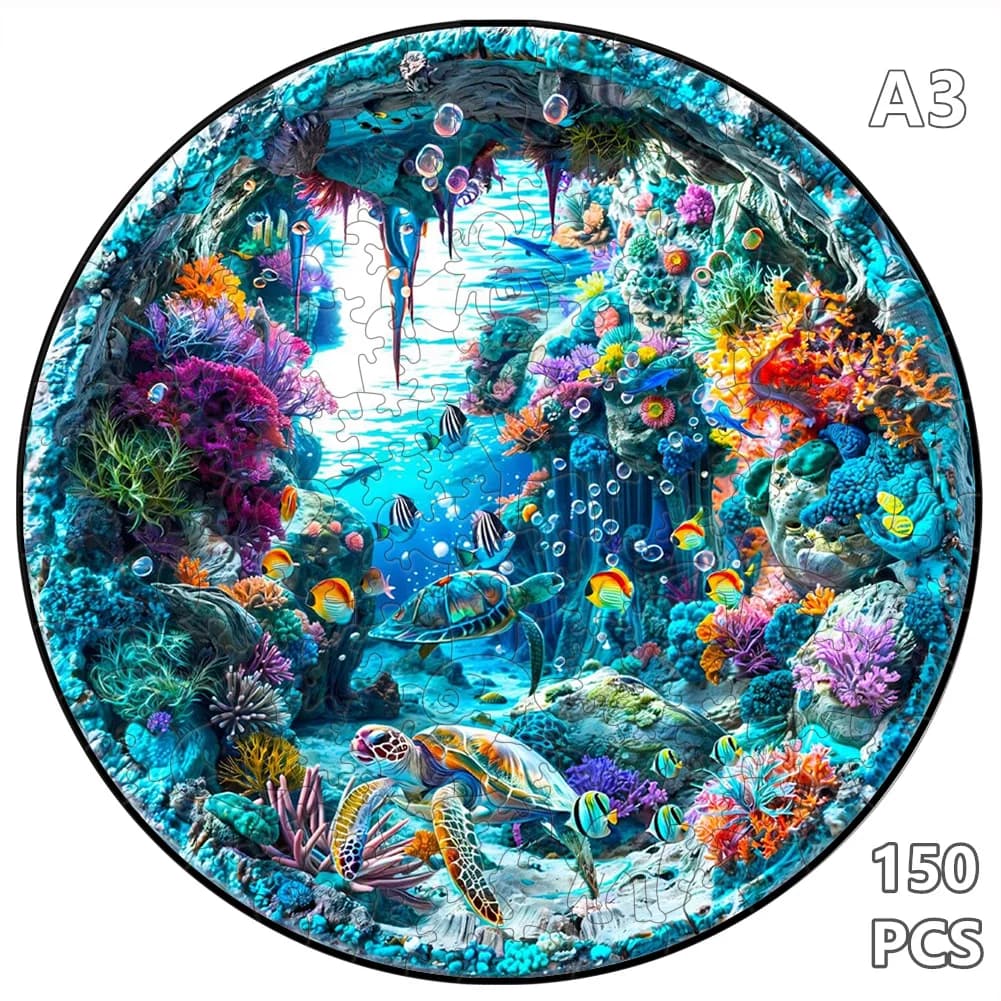 Puzzles 3D en bois de sirène pour adultes et enfants, jouets animaux, jeux Montessori Fidget, cadeau