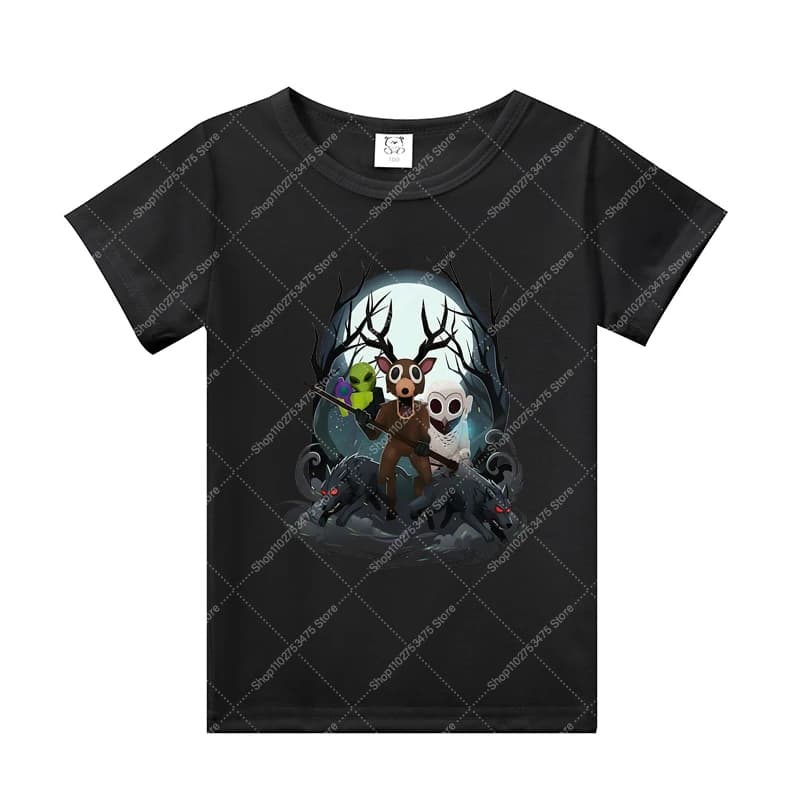 Jeu 99 nuits dans la forêt enfants coton T-shirt garçon à manches courtes hauts été décontracté mode