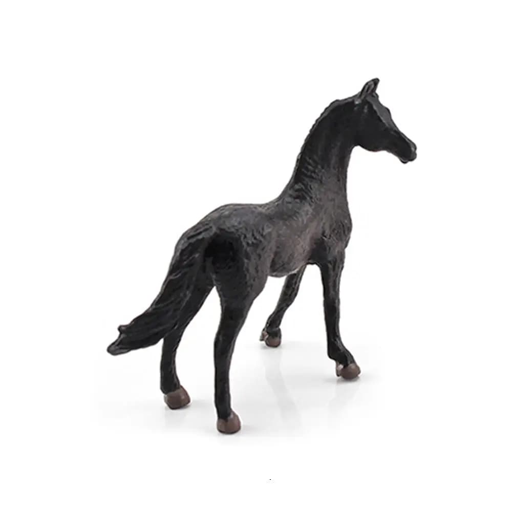 Mini Figurines de Cheval Simulé pour Enfant, Jouet Réaliste, Poney, Animal, Ornements de Gâteau de C