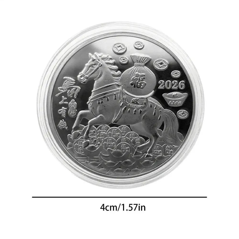 2026 Année du Cheval Souvenir Art Pièce à Collectionner Nouvel An Chinois Cheval Coin Collection Sou