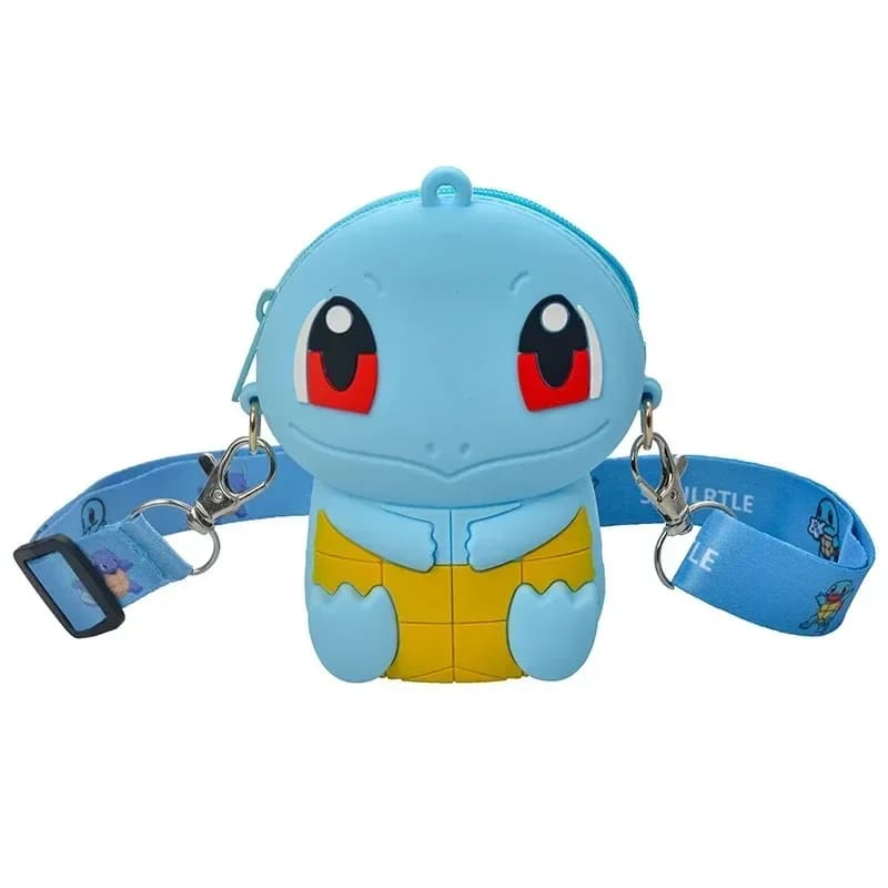 Porte-monnaie Pikachu Anime Pokémon, Sac Élégant et Adorable, Petit Sac de Rangement en Silicone, Mi