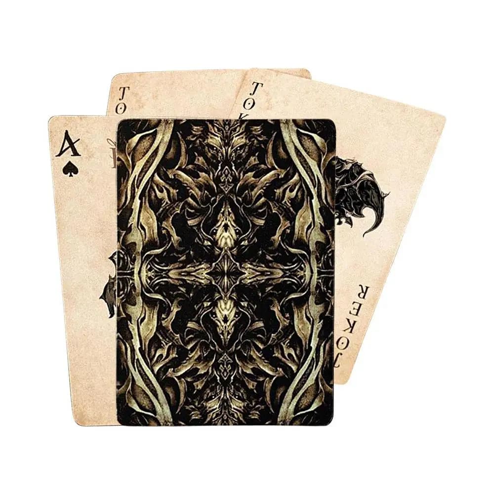 Jeu de Poker Vintage, cartes à jouer amusantes, œil du diable exquis, motif clair Unique, fourniture