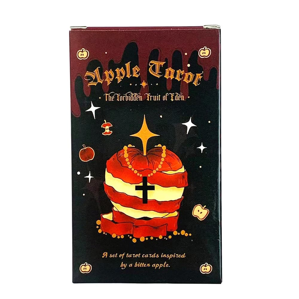 Jeu de cartes de tarot Apple Tarot Deck, 78 cartes, pour la curiosité, sur les pommes du jardin d'Ed