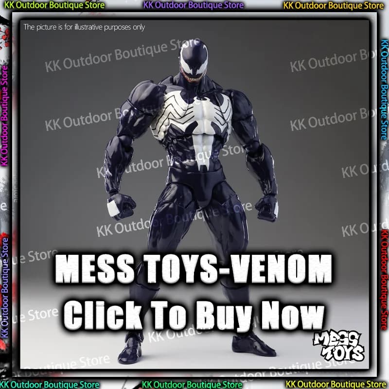 NOUVEAU Mess Toys Venom Lethal Neighbor Spider Man Symbiotic Black Suit Messtoys Spiderman Anime Act