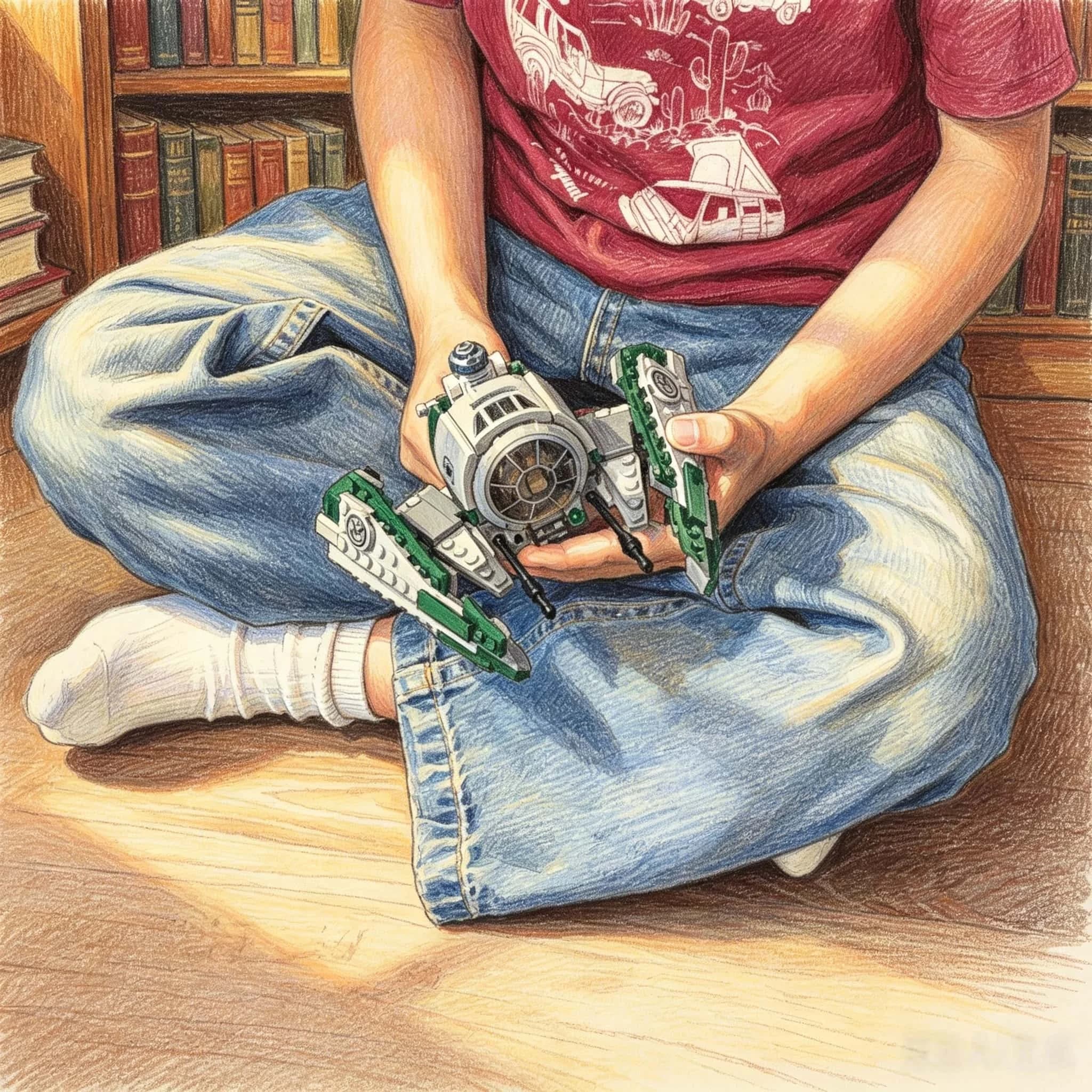 Modèle de vaisseau spatial de combat vert, objet de décoration pour la maison, adapté aux hommes et 