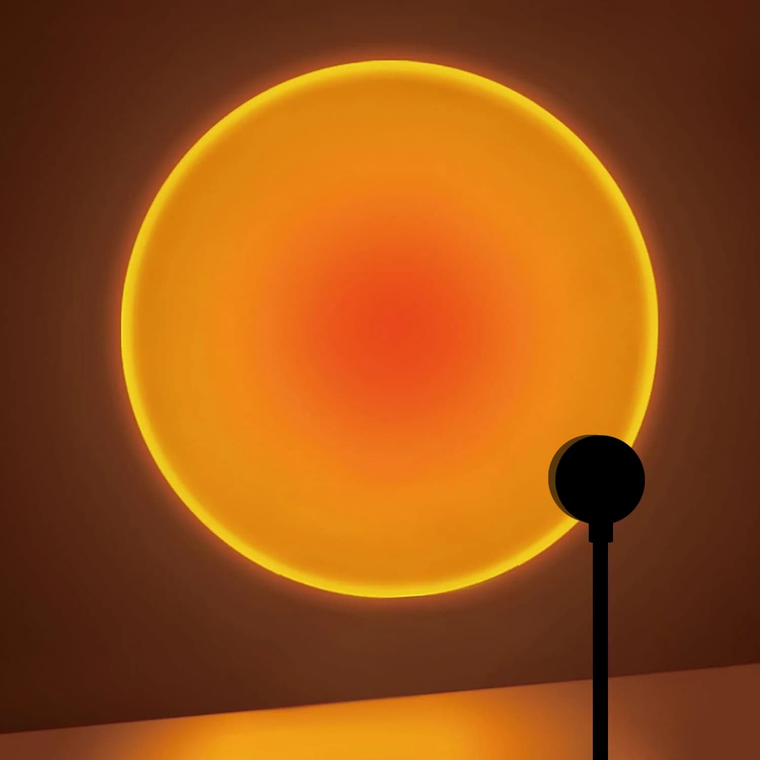 Lampe de projection de coucher de soleil, lampe d'ambiance USB pour décoration de maison, rotative m