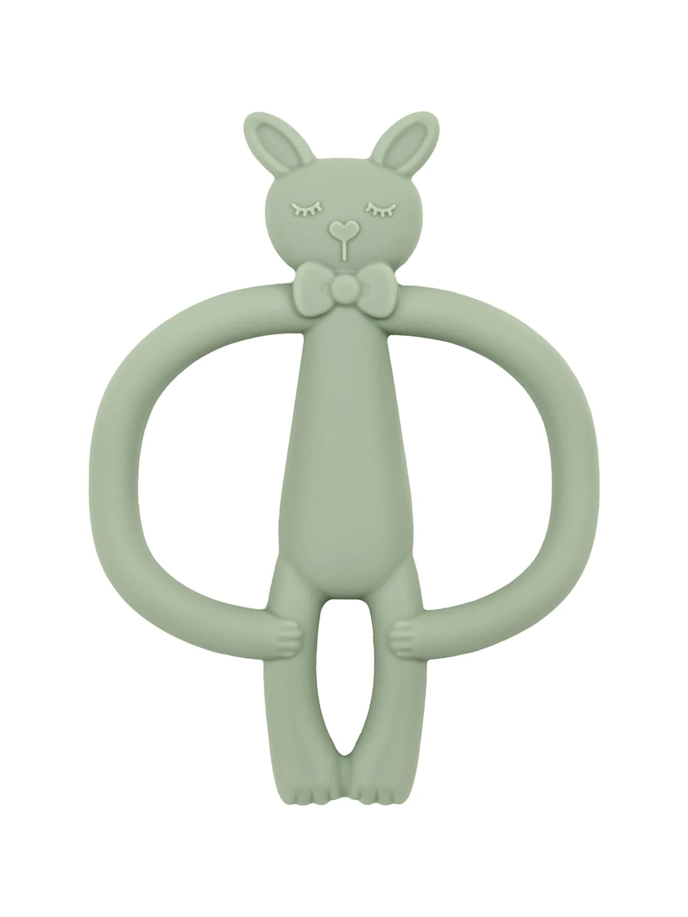 TeWindsor-Jouet de Dentition en Silicone pour Bébé, Lapin de Dessin Animé, Cadeaux pour Nouveau-Né, 
