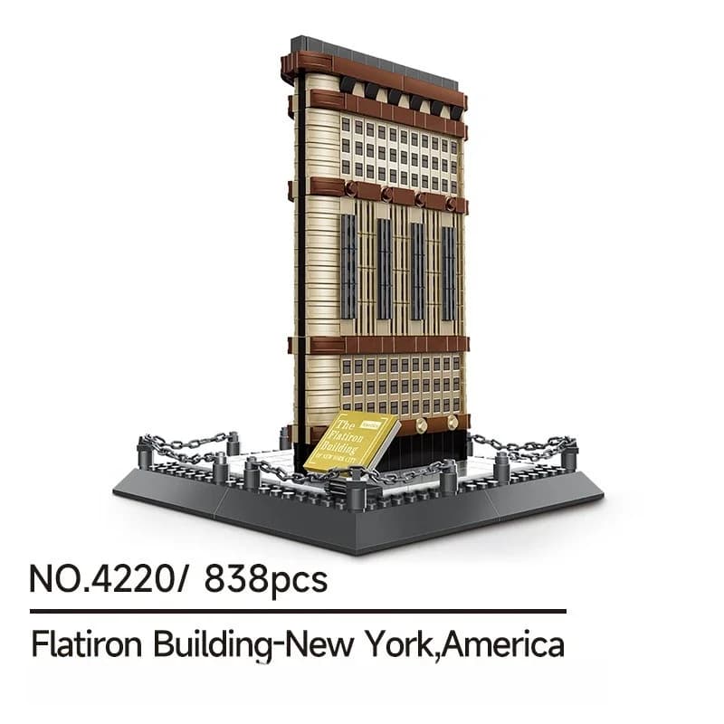 8 types de blocs de construction créatifs The Empire-New York, briques d'architecture, jouet de cons