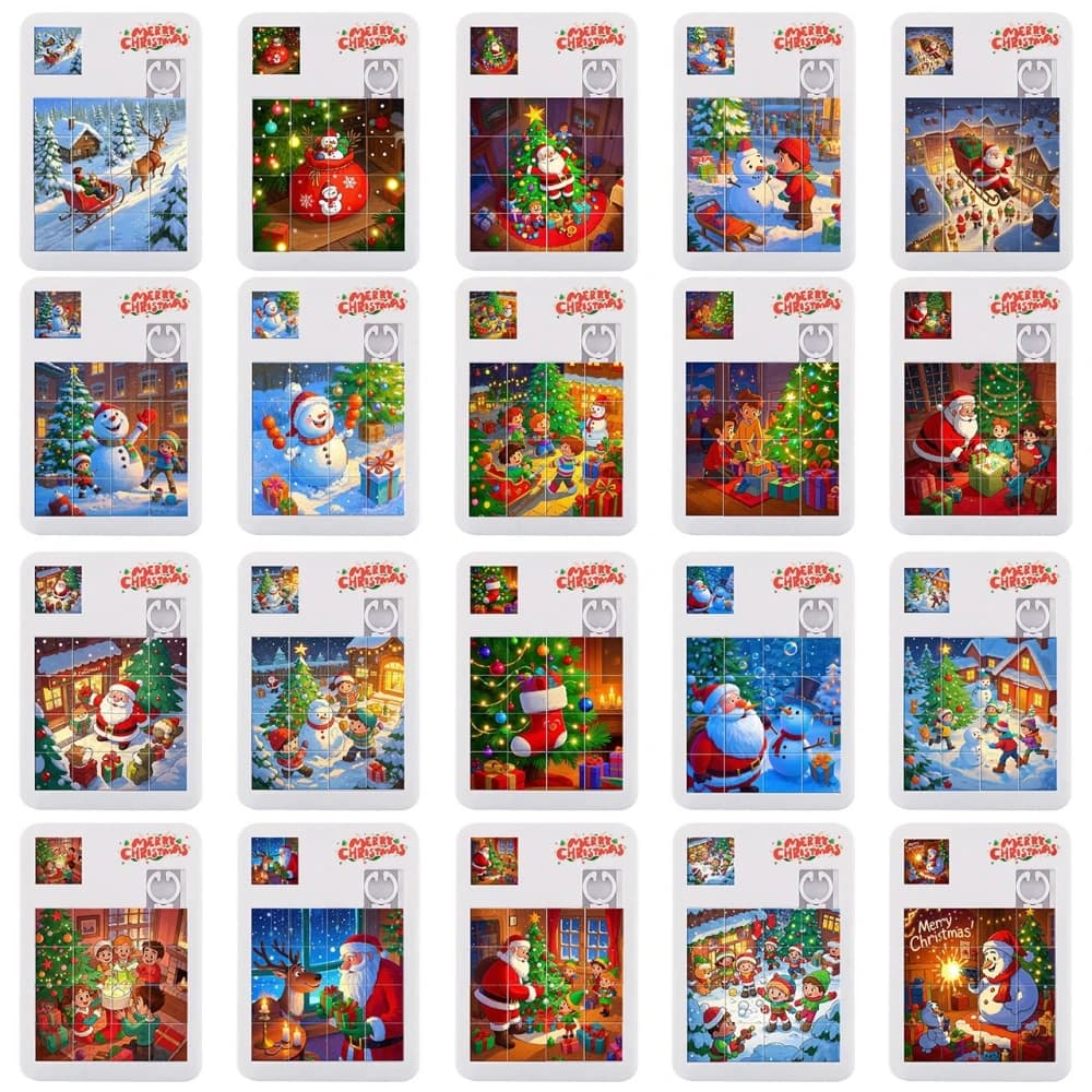 10/20PC dessin animé Halloween thème de noël jeu de Puzzle pour Halloween cadeau de fête de noël Sou