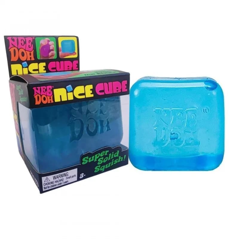 Jouet sensoriel Schylling Nee Doh Nice Cube, jouet anti-stress à presser, cadeau idéal pour tous les