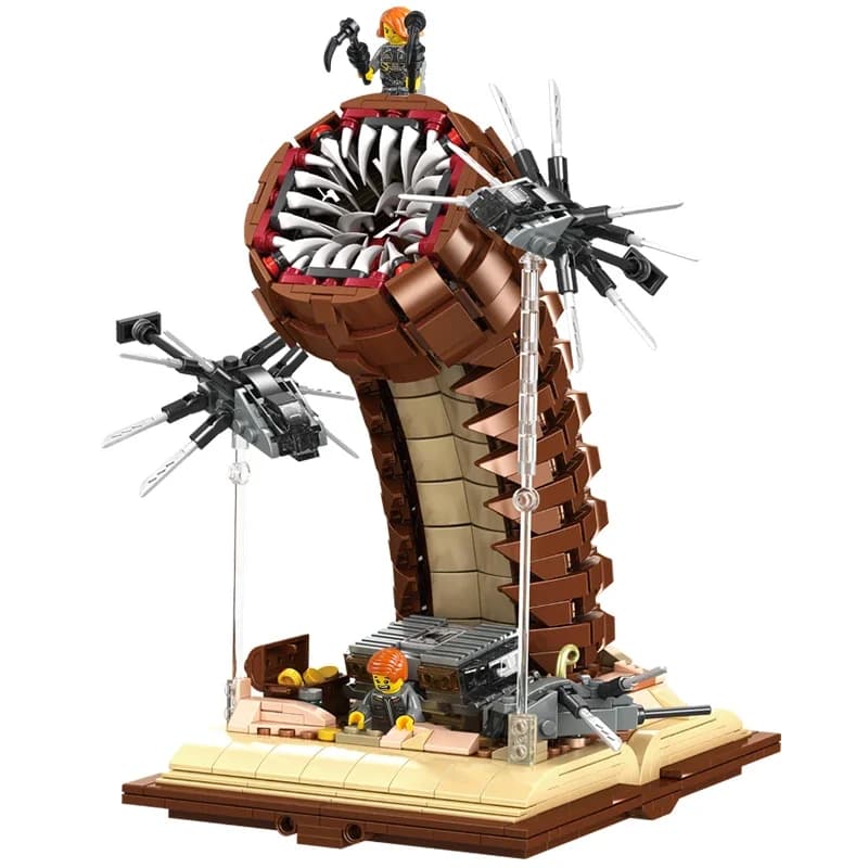 Blocs de construction du film MOC Dune Sandworm, 1688 pièces, classiques de science-fiction, assembl