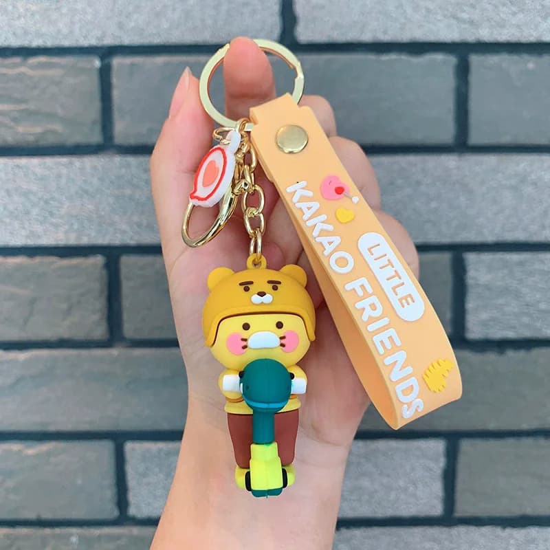 Choonsik Porte-clés Kuka Figurines en silicone Porte-clés de voiture Sacs Pendentifs et petits cadea