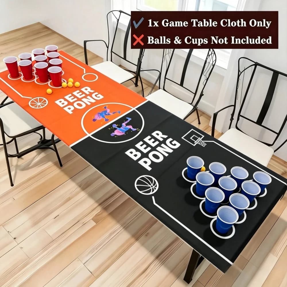 1 pièce Nouveau Tapis de jeu Beer Pong, Tapis de jeu de société pour soirées adultes, pour jeux de b