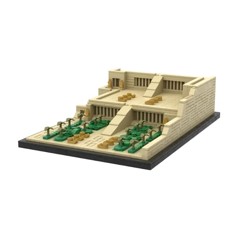 Blocs MOC du Temple d'Hatshepsout de l'Égypte ancienne, Bâtiment religieux historique, Briques à pet