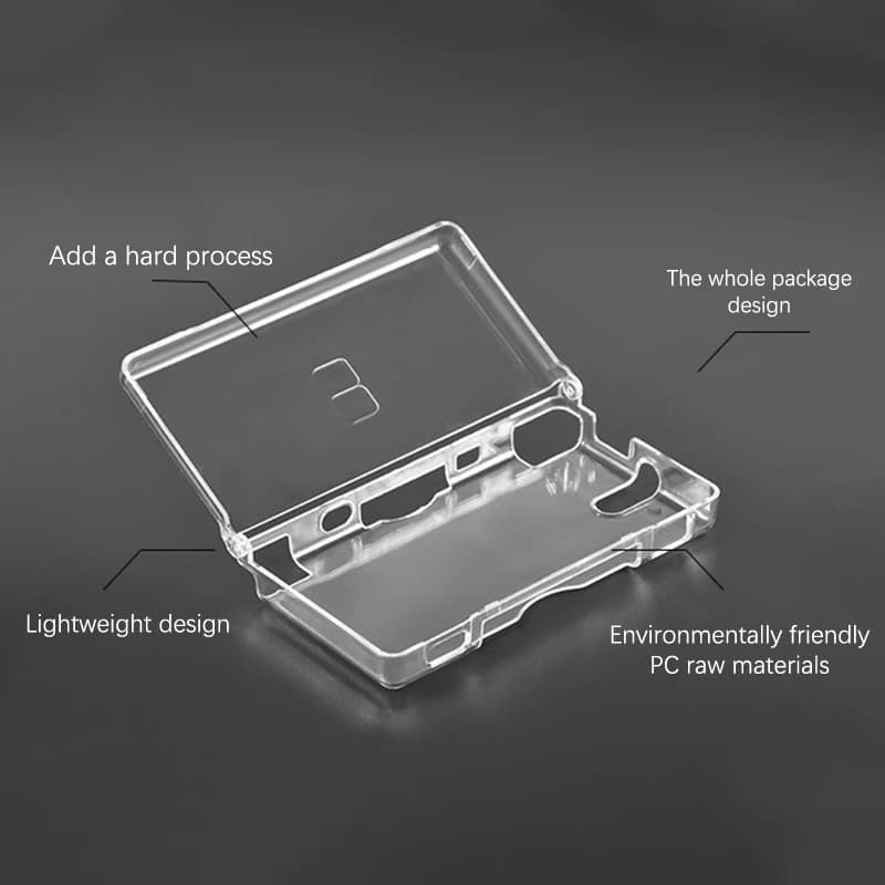 Étui de protection transparent NDSL, étui de jeu, étui de remplacement, lentille d'écran pour DS Lit