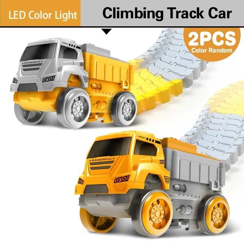 Voiture électrique sur rail pour enfants, jouet de piste d'escalade magique, voiture d'ingénierie, j