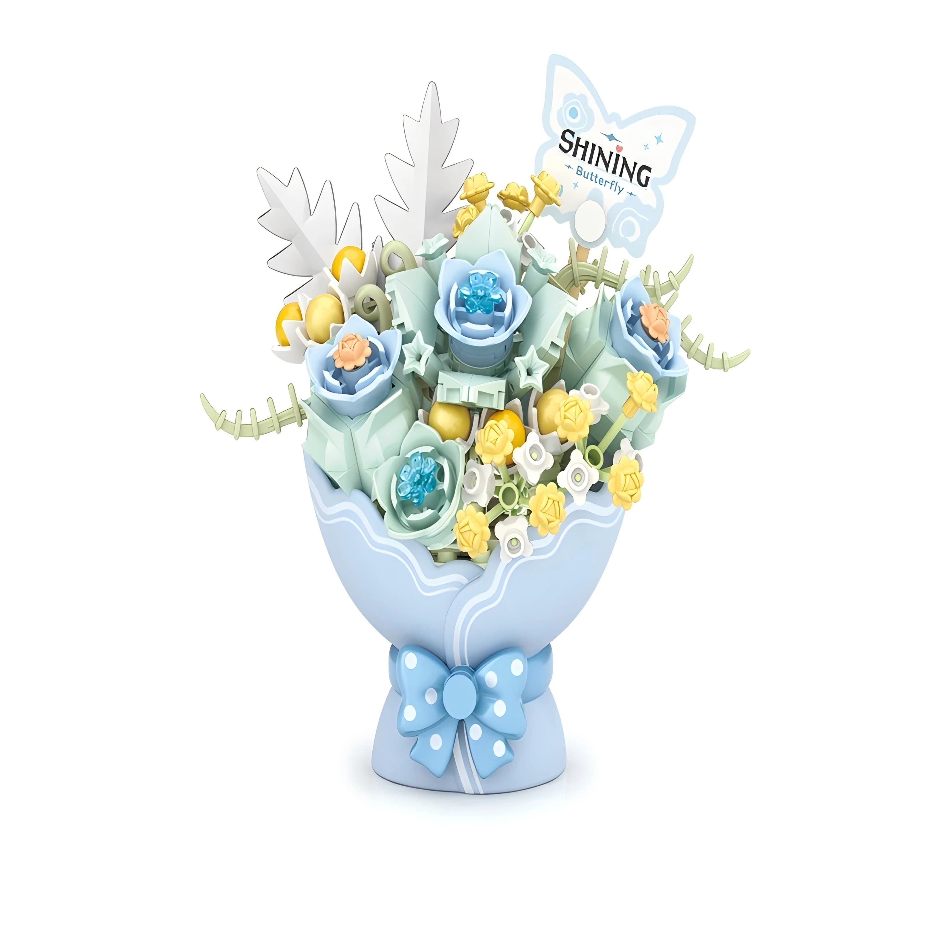 LOZ-Jouet de blocs de construction de Noël pour filles, plante, fleur, simulation, automatisation, a