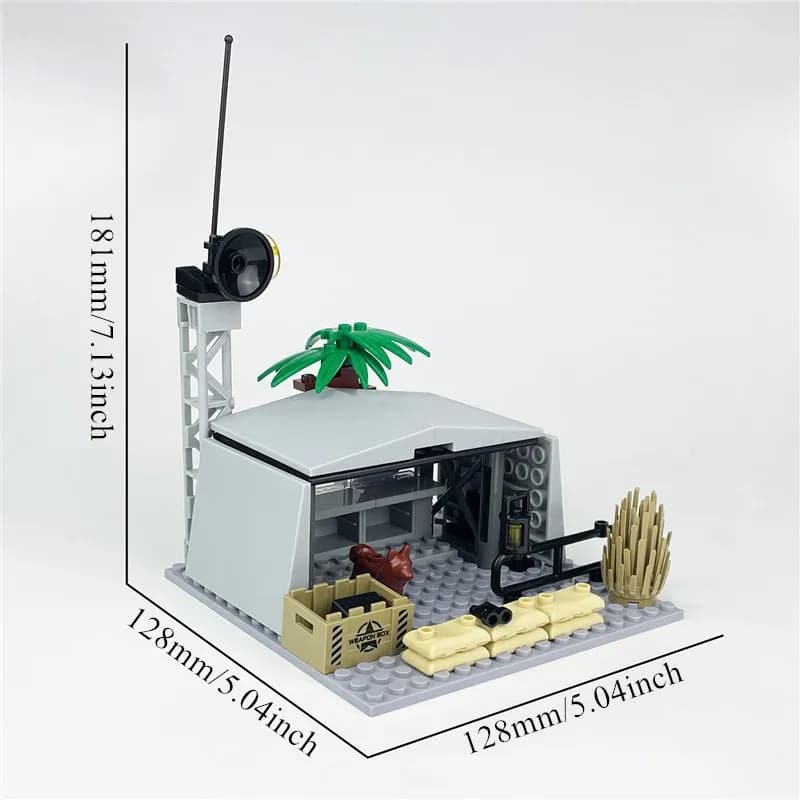 MOC City – tour de garde militaire, blocs de construction, poste de commande sur le terrain, briques