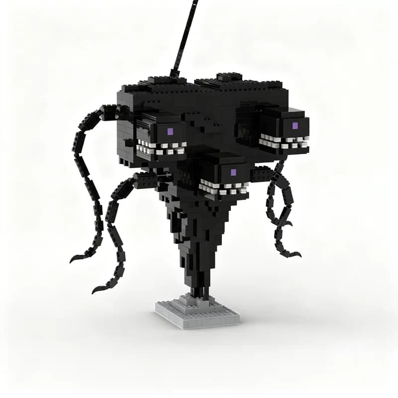 1400 pièces MOC Série de jeux Wither Storm Minecraft Mode Histoire Modèle de collection à assembler 