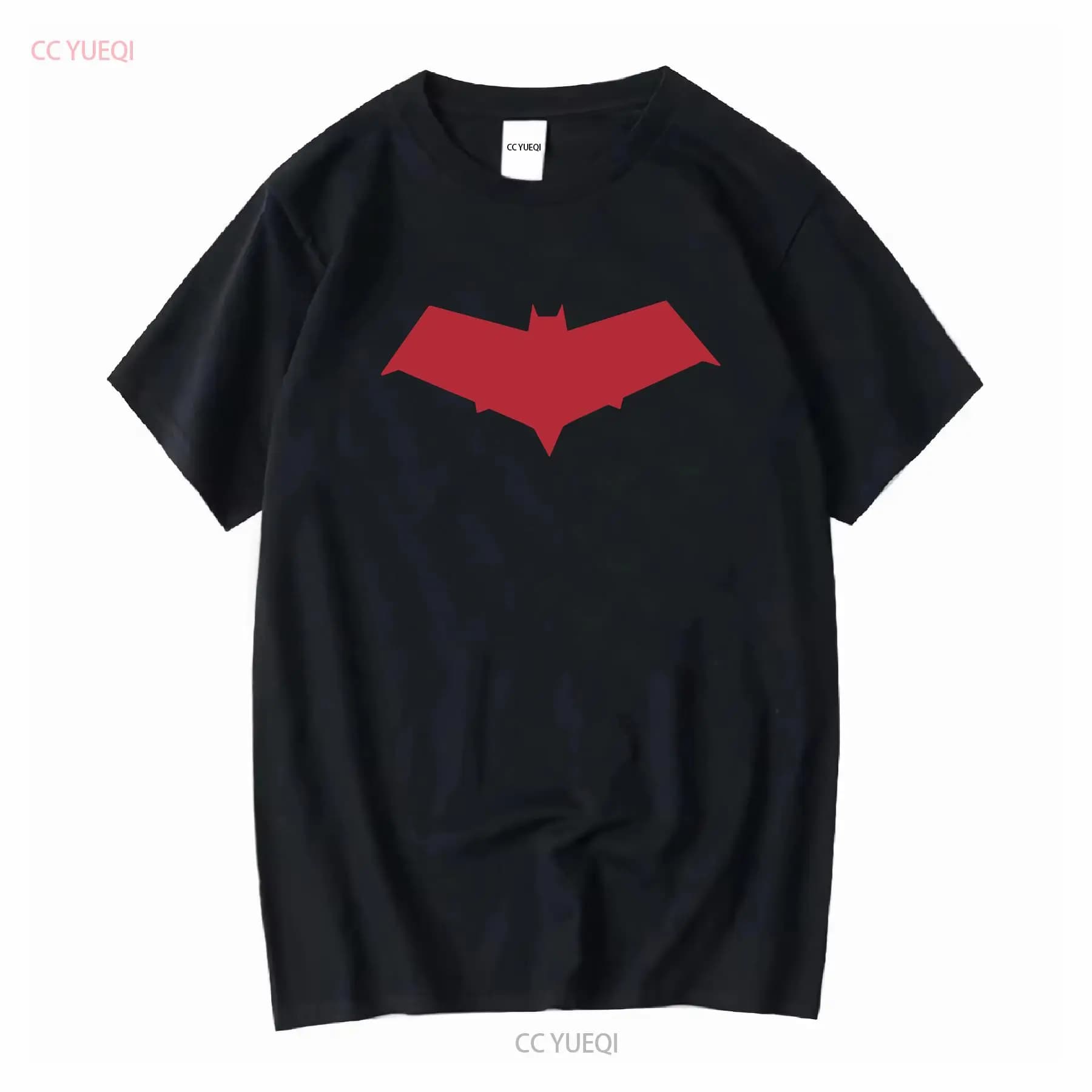 Symbole du capot rouge Jason Todd t-shirt noir manches longues ou courtes vintage lavé unisexe homme