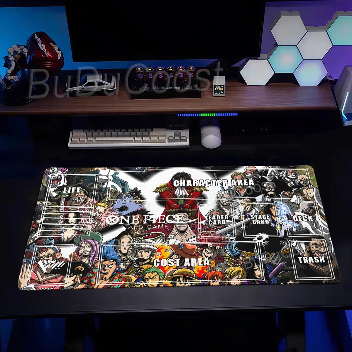 Tapis de jeu One Piece Playpad Battle Mat Opcg, jeu de société pour un seul joueur, plaque de duel d