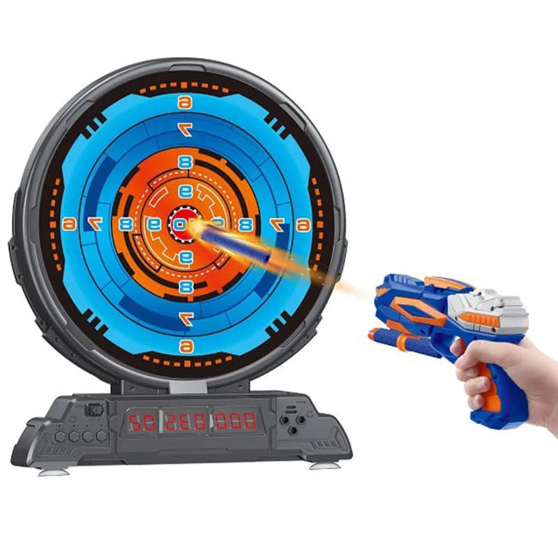 Cible de tir électrique pour enfants, jouets pour pistolets Nerf, comptage de partitions, balles sou