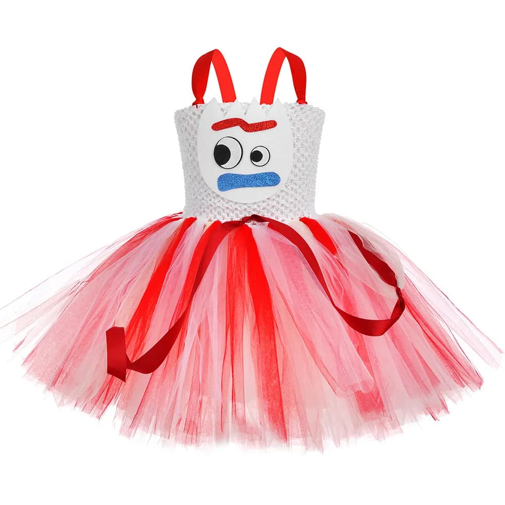 Jouet Forky Costume enfants fête d'anniversaire Tulle princesse Tutu robe pour filles Halloween carn