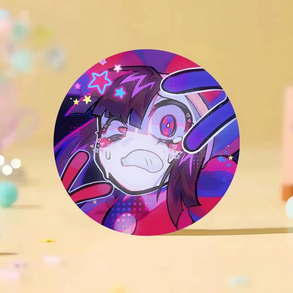 Badge Bouton de Jeu Anime The Amazing Digital Circus, Broche Dessin Animé, Accessoire Décoratif pour