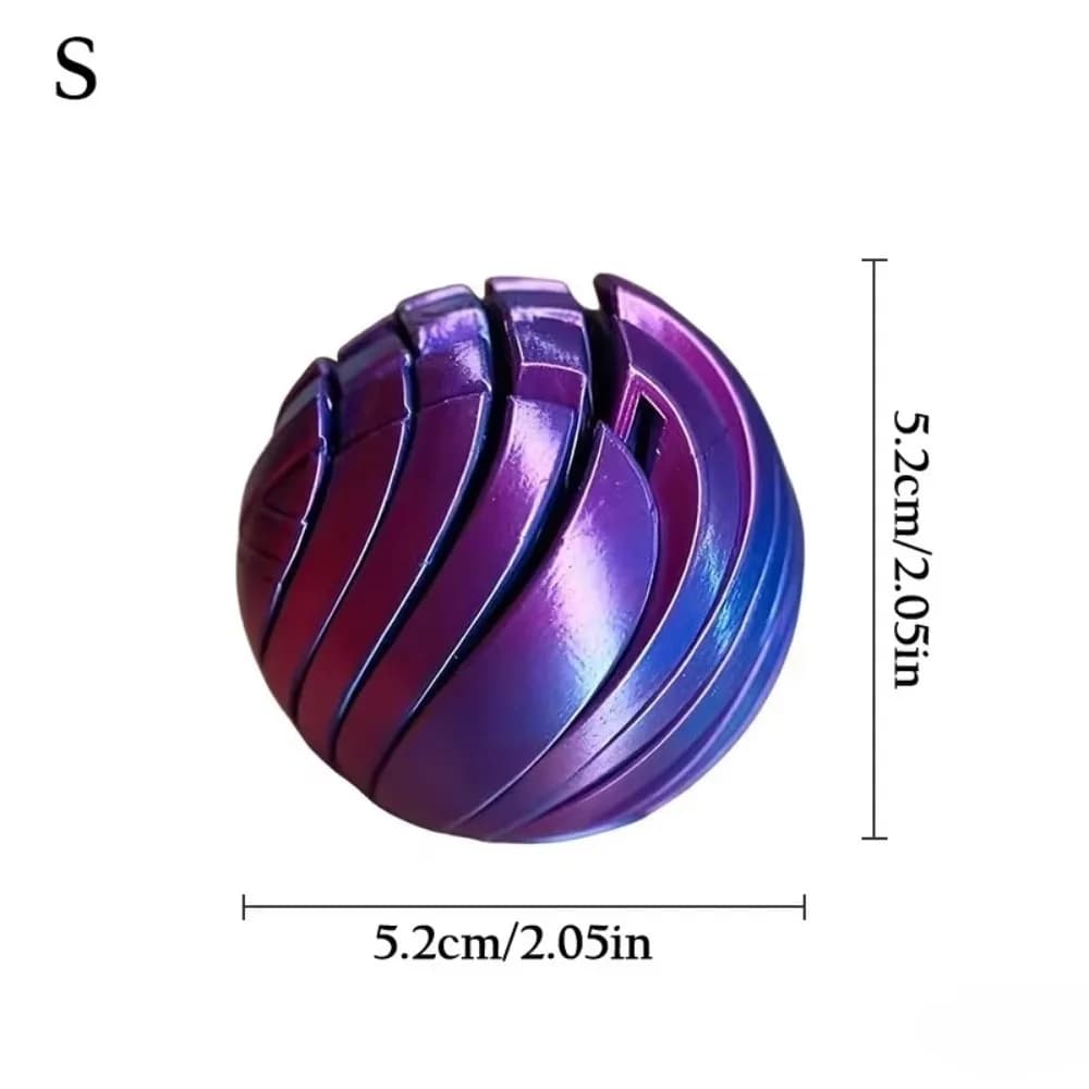 Jouet anti-stress Slime Ball, Twistsphere imprimé en 3D, Balle à engrenages à flux liquide avec desi