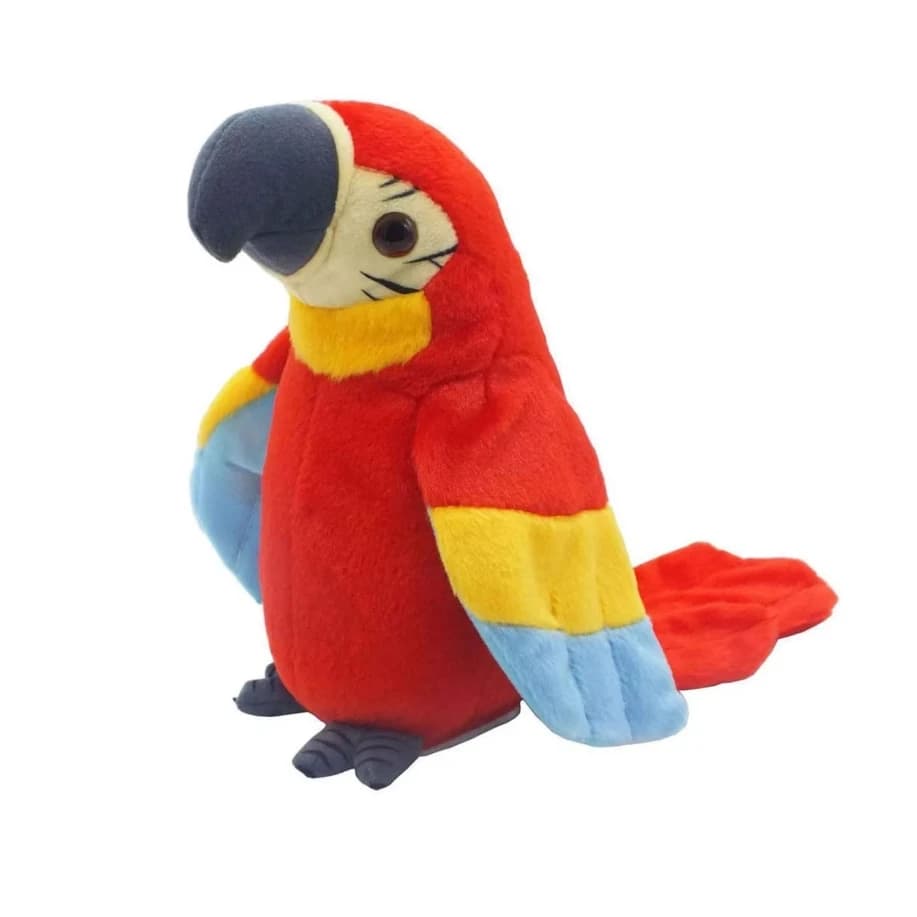 Animal en peluche avec enregistrement électronique, roi prudent, perroquet animé, antibodies, ce que