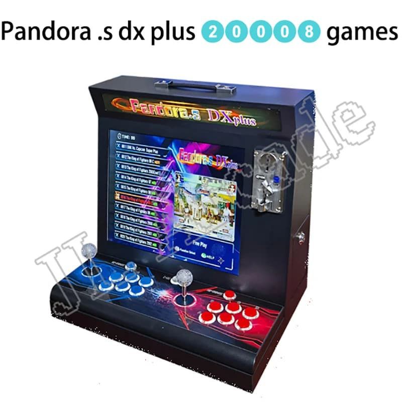 Console d'arcade 3D Pandora SAGA DX, machine d'armoire, bouton de joystick, monnaie slooter, Bartop,