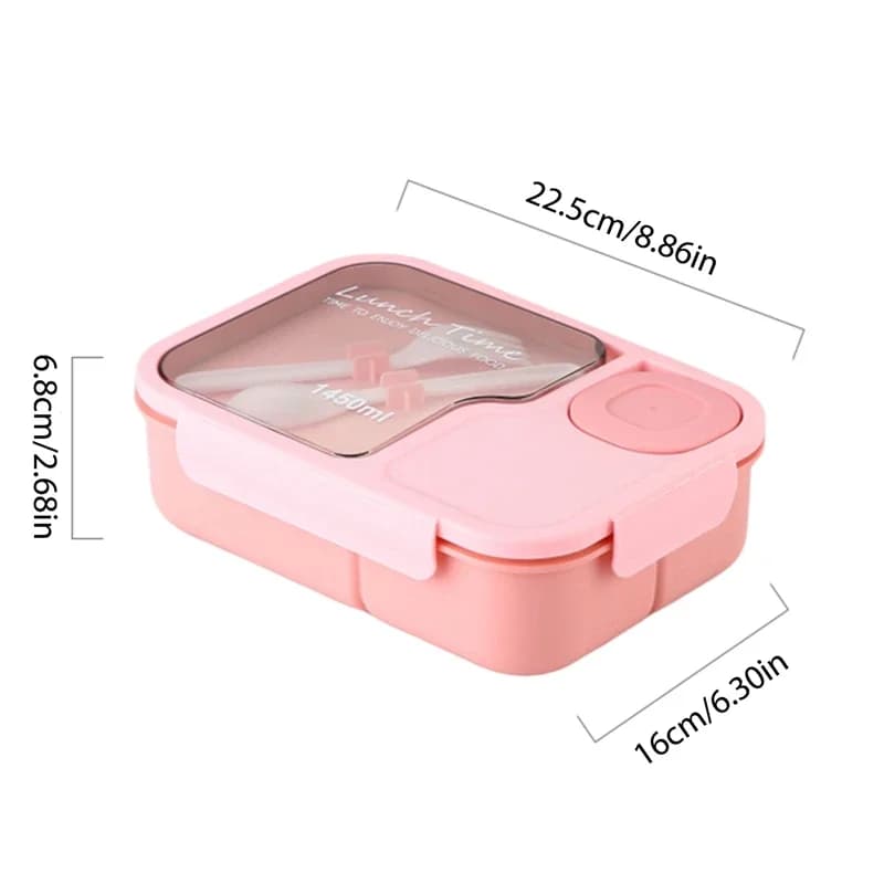 Bento boîte à déjeuner pour enfants filles dessin animé étudiants Kawaii mignon chauffé 3 grille San