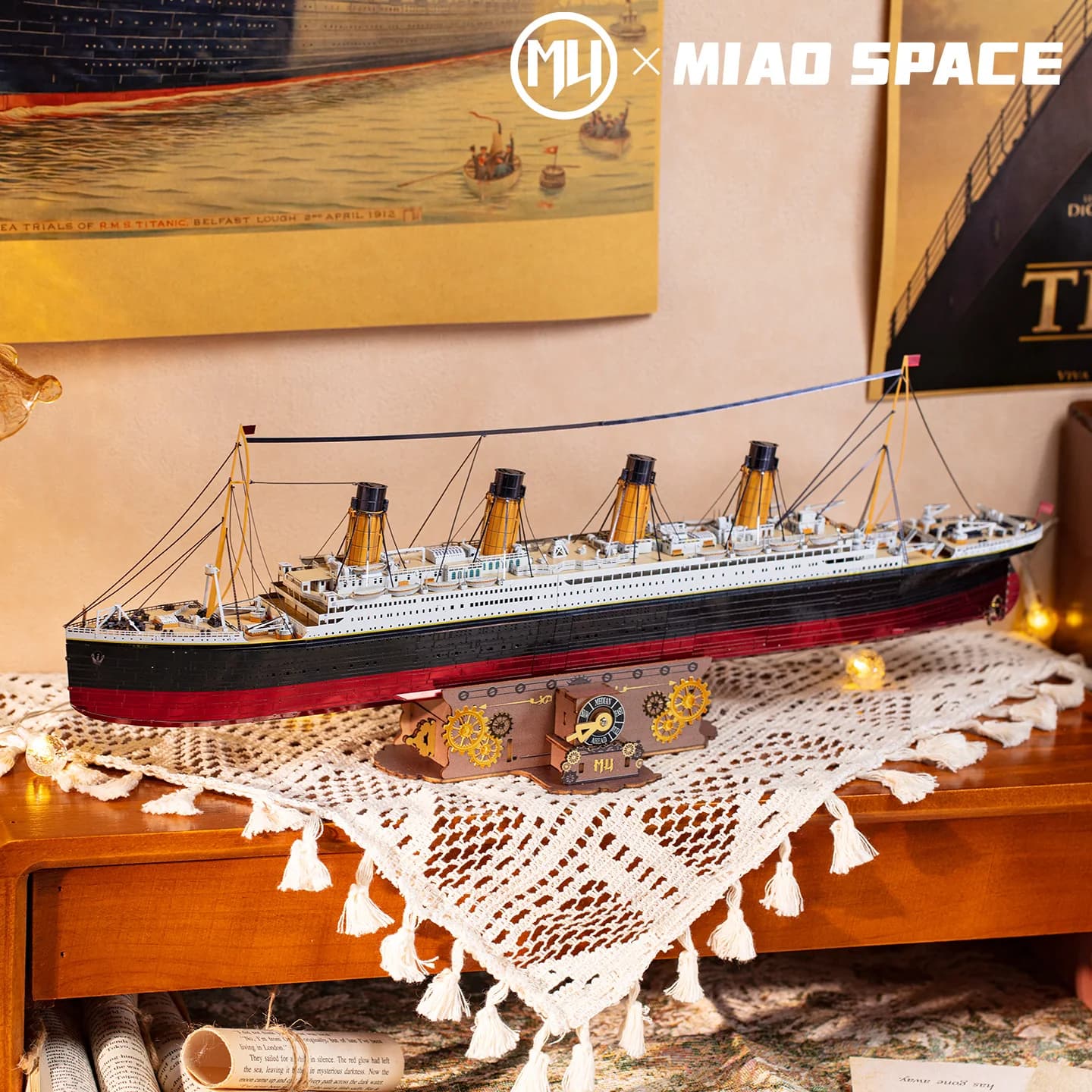 MU Titan Cruise Ship modèle 3d puzzle en métal, jouet puzzle bricolage, décoration de bureau, cadeau