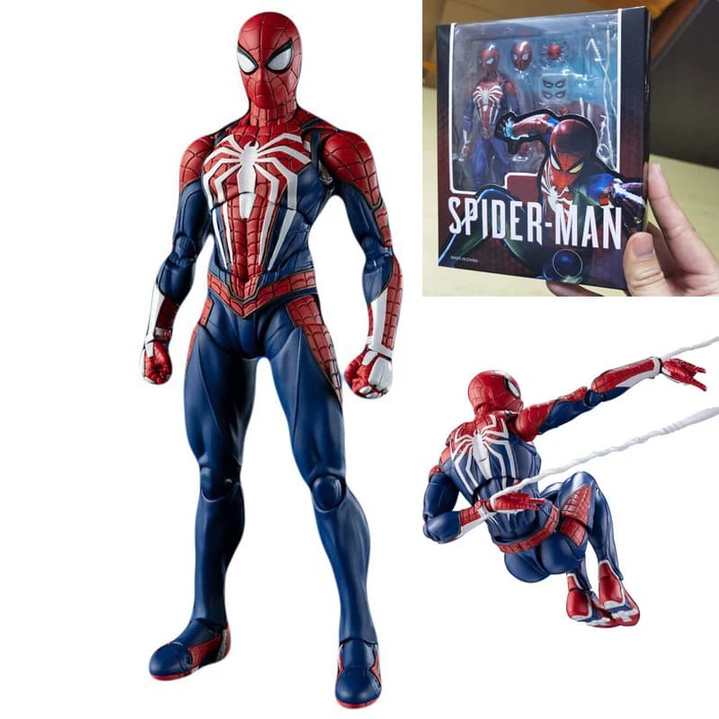 Figurine d'action Avengers PS4 Spiderman Marvel, édition de jeu SHF Spider Man en PVC, modèle à coll