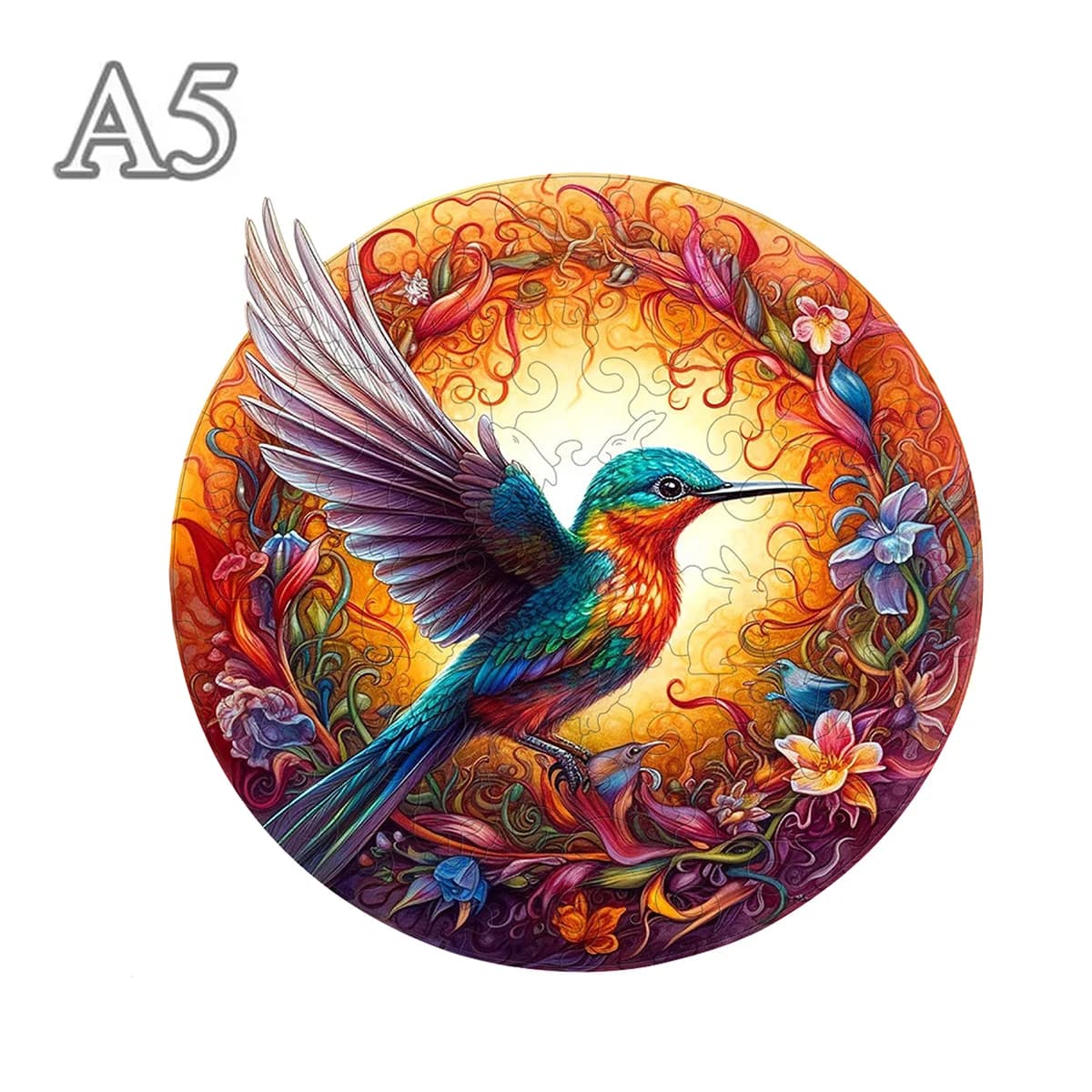 Puzzle animal en bois puzzle oiseau circulaire unique et mystérieux pour adultes ou enfants cadeau d