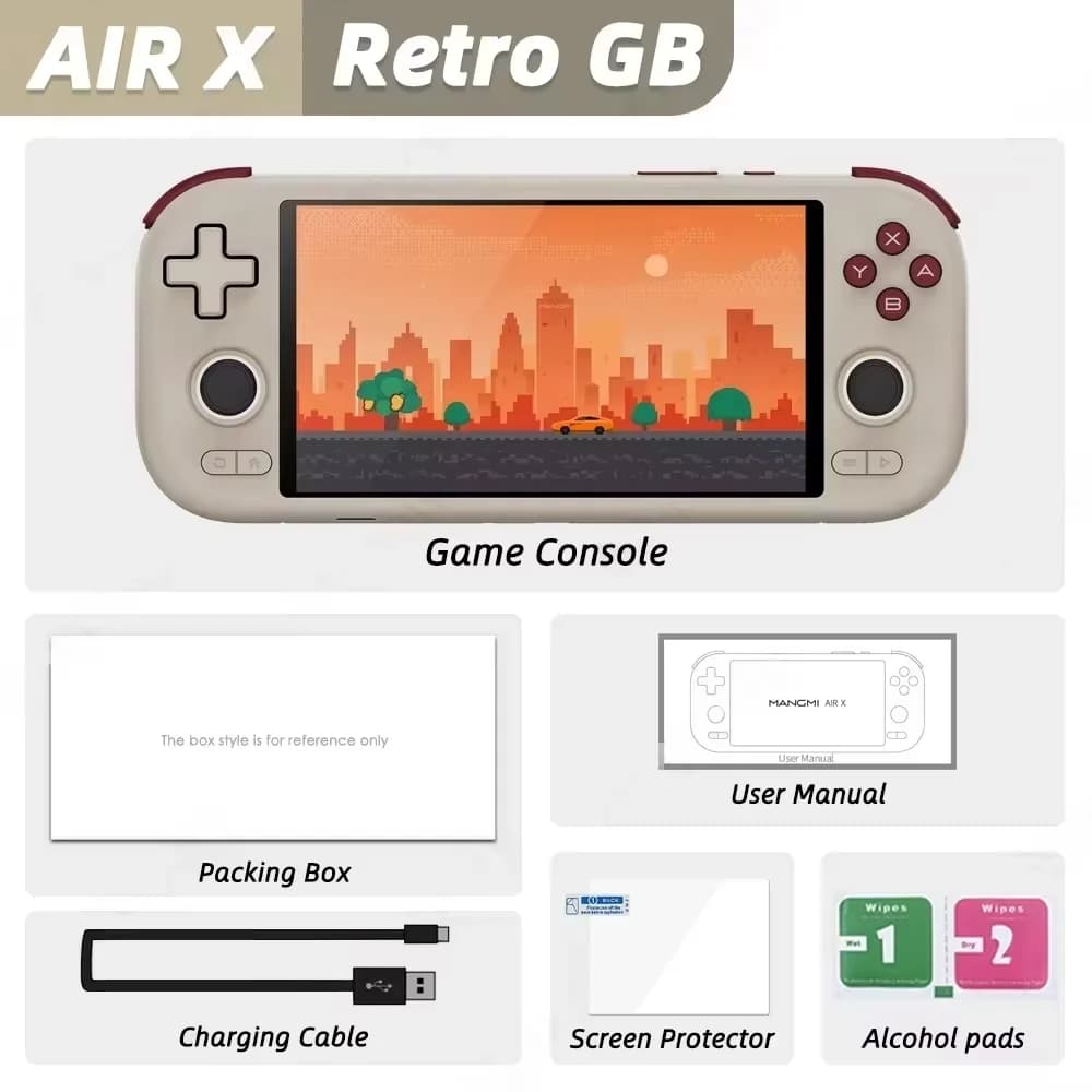 Console de jeu portable MANGMI AIR X, Qualcomm Snapdragon 662, écran tactile 5,5'', charge rapide 15