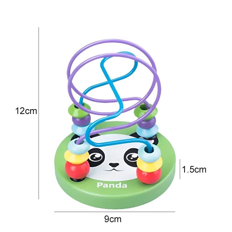 Panda montagnes russes perle jouets enfants en bois Montessori début éducatif Puzzle jouet vert dess