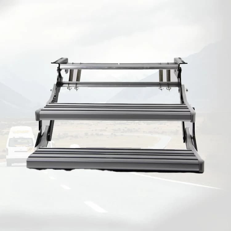 Marchepied robuste en aluminium pour camping-car, surface antidérapante, marchepied pour camping-car
