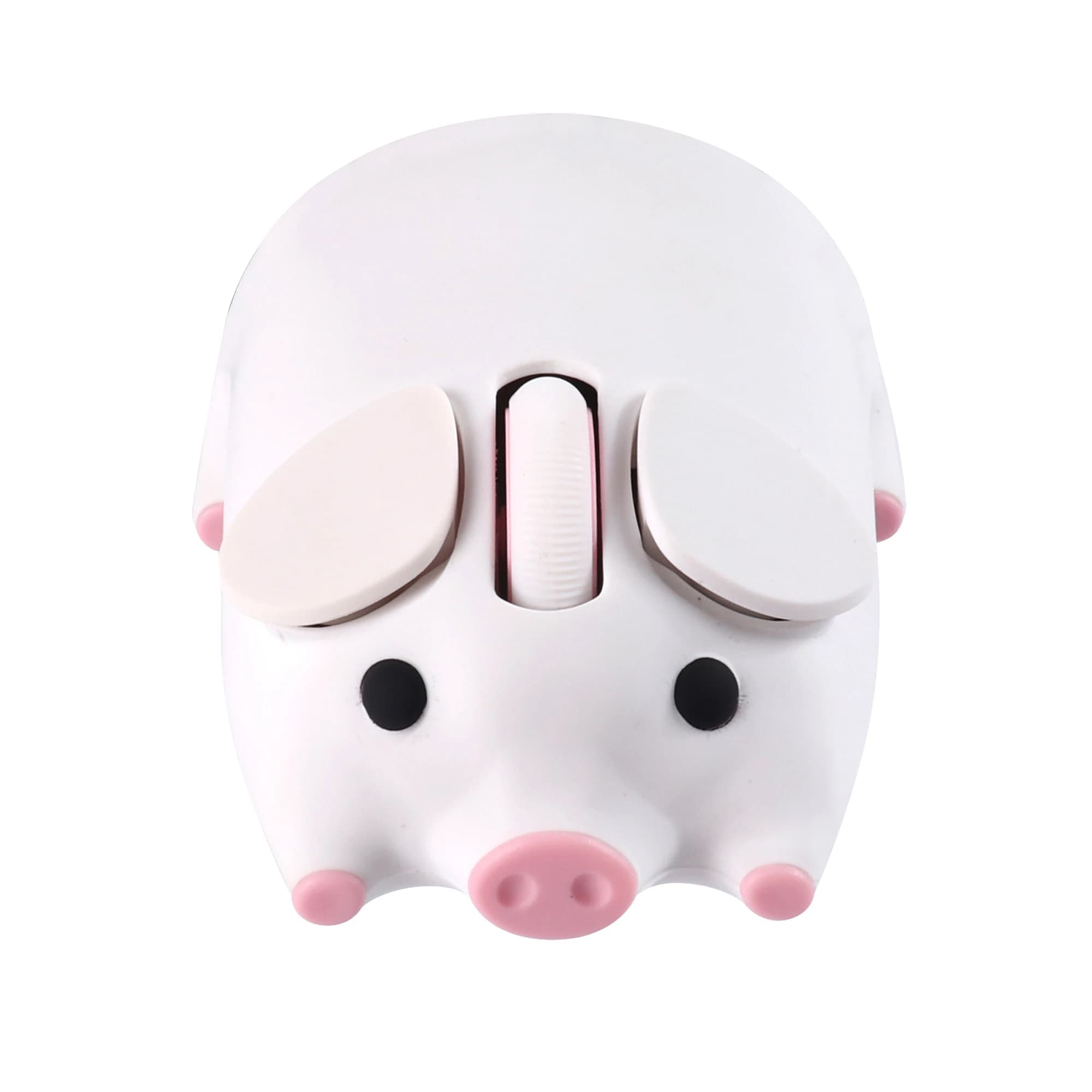 Dessin animé cochon conception souris d'ordinateur double mode 2.4G + Bluetooth mignon ergonomique s