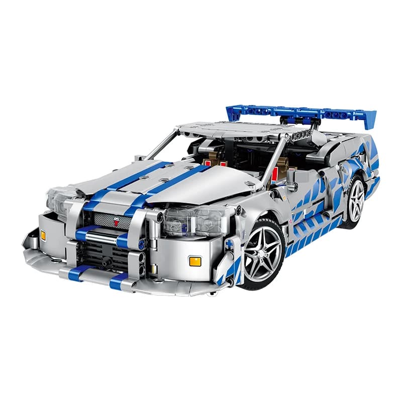 Modèle de véhicule de construction MOC 1:14, voiture de course sportive - Technologique, jouet à ass