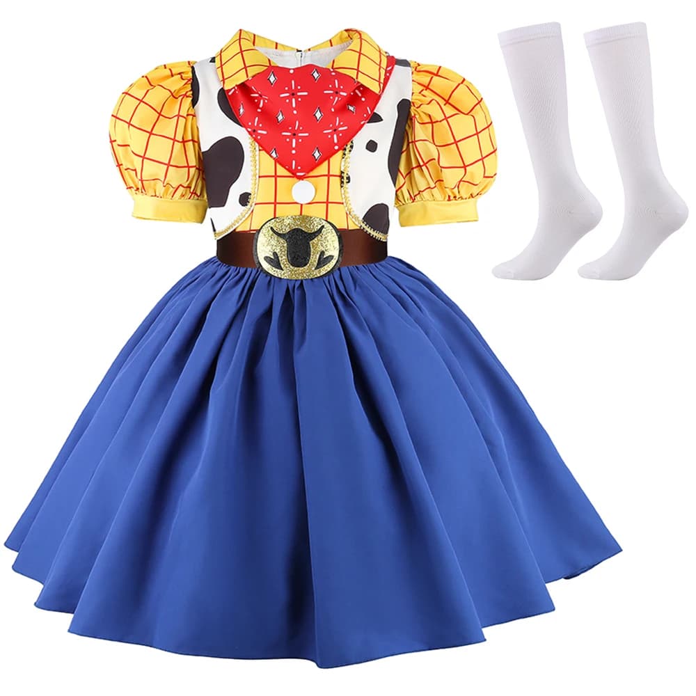 Nouveau Costume de Cosplay Woody Cowgirl du Club de Jouets du Film 2026 avec Chaussettes, Robe de Pr
