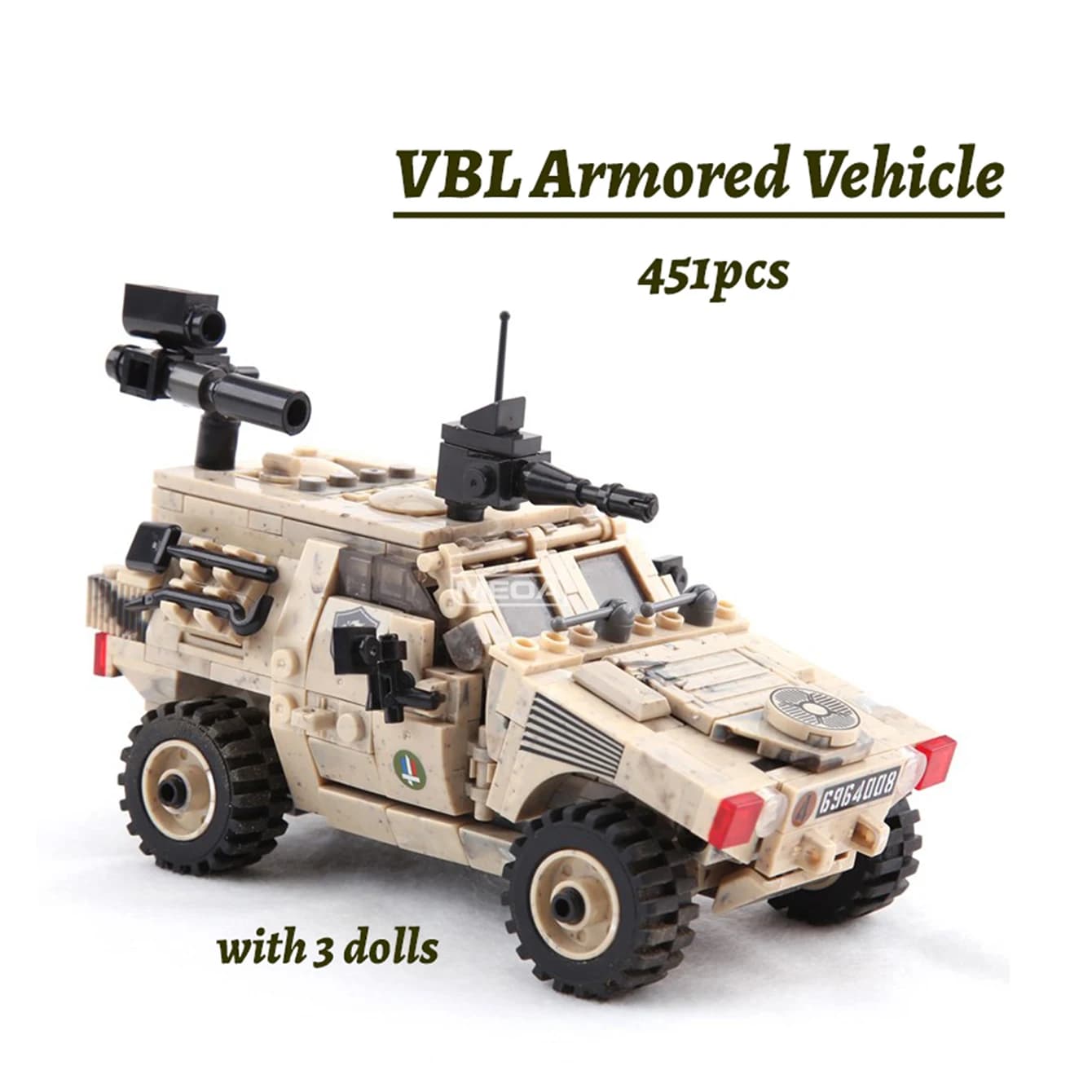 Véhicule blindé léger VBL français, blocs de construction, camions lourds militaires techniques, mod